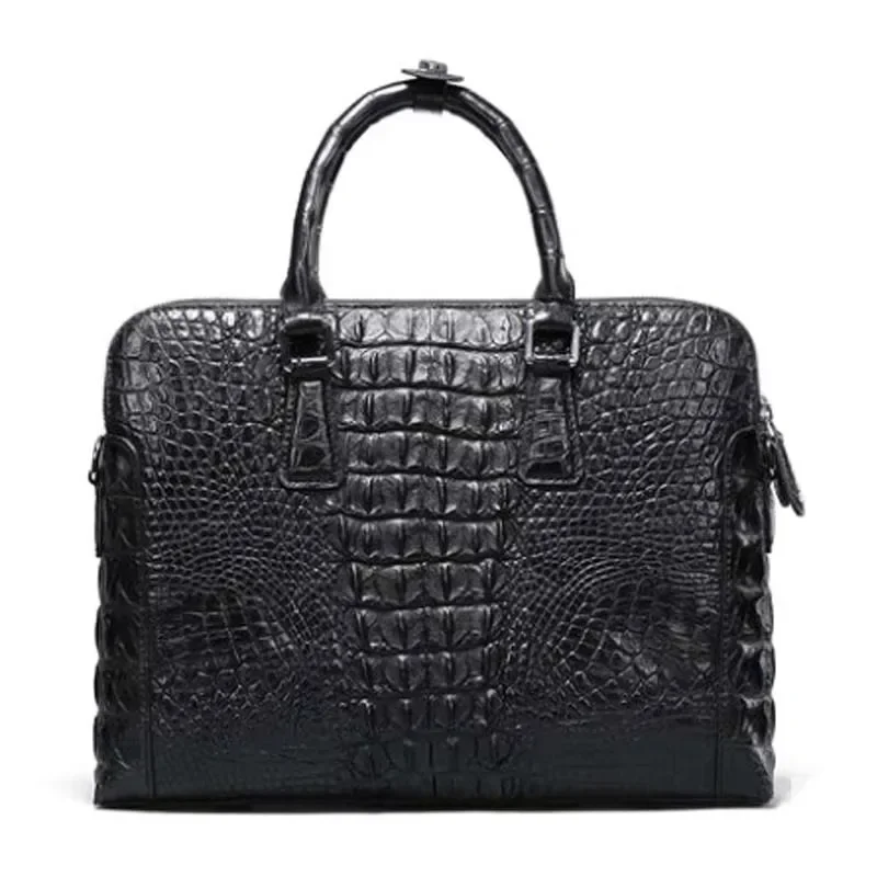 

Langhao мужской крокодил на одно плечо Мужские сумки Поперечный квадратный деловой портфель