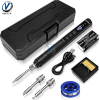 USB Soldering Iron Set Intelligent Temperature Adjustable Fast Heating Setting 800mAh Battery Cordless Electric Soldering Iron