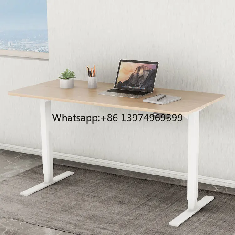Commercial Furniture Modern High Quality Customized Sit to Stand Desk Two Legs Adjustable Height Desk