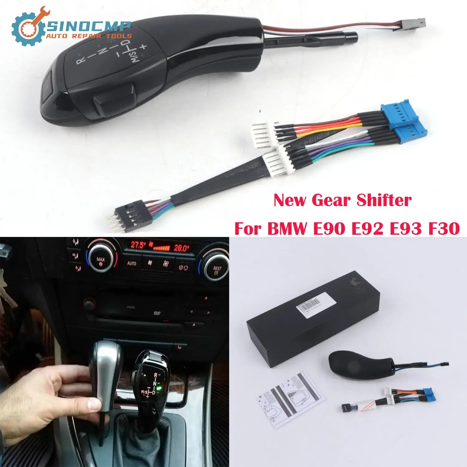 pommeau-de-levier-de-vitesse-automatique-led-1-piece-pour-bmw-e90-e92-e93-f30-2004-–-2012-instructions-d'installation-de-cables-pieces-automobiles