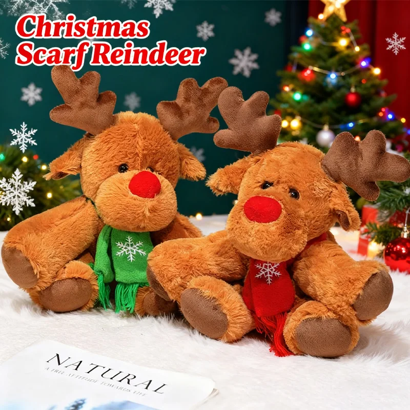 وشاح الرنة ألعاب من القطيفة رقيق لينة حفلة عيد الميلاد جو الديكور رائعة سطح المكتب زخرفة مهرجان هدايا لصديق