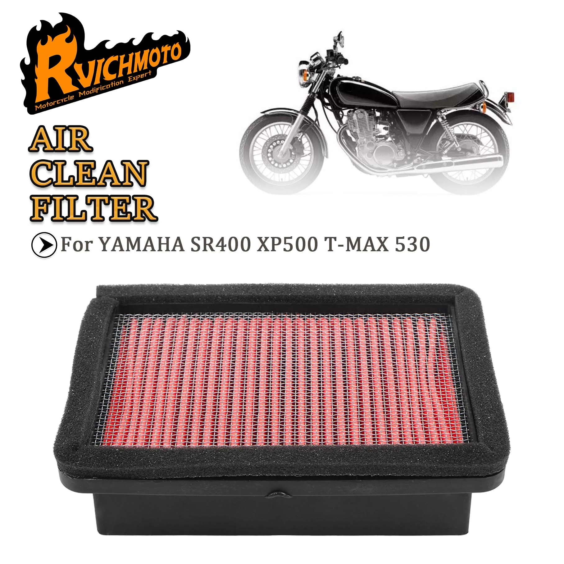 SR 400 XP 500 Motorcycle Engine Purification Air Intake Filter For YAMAHA SR400 XP500 T-MAX 530 TMAX 530 TMAX530 Clean Element
