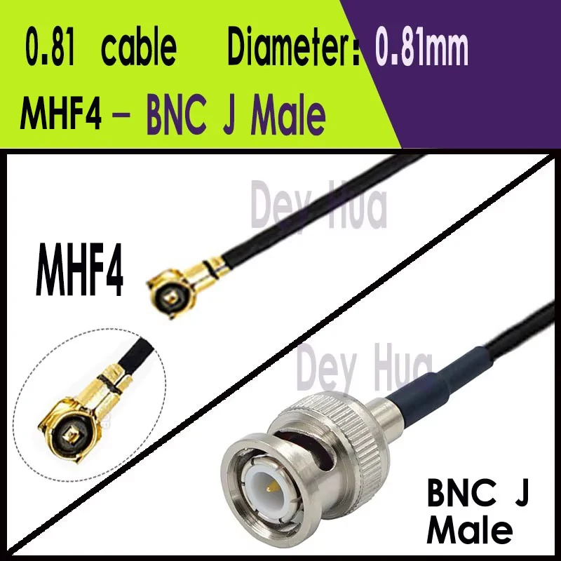 10PCS/1PCS BNC Male to ufl IPX IPX1 IPX4  MHF4 RF coaxial RG178 1.13 0.81 RF BNCJ jumper pigtail cable