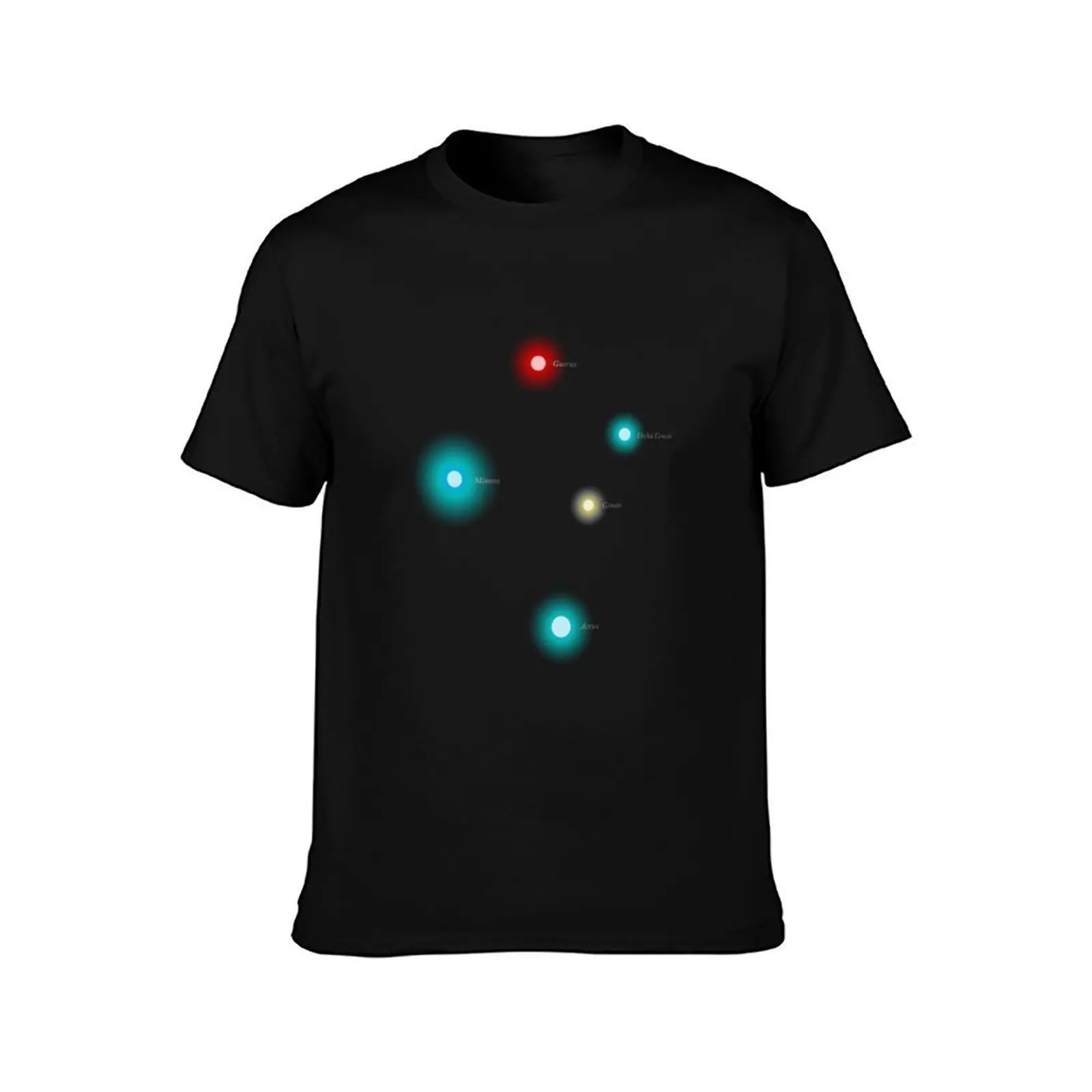 Constellation Southern Cross (with labels) T-Shirt Non-Shrink Basic Cotton T-Shirt