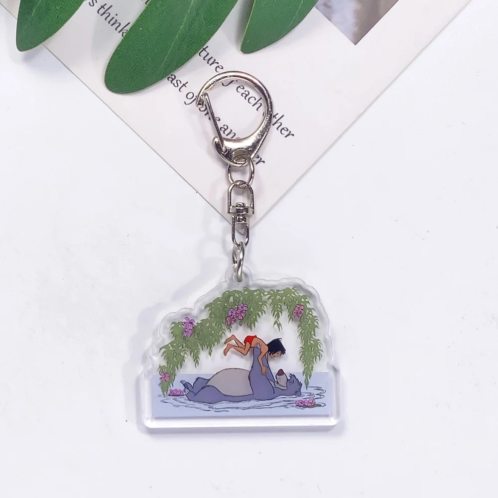 1/6Pcs Disney Turning Red Mei Lee Acrylic Car Keychain Accessories Funny Bag Charm Backpack Pendant Key Ring Gifts For Friends - view 6
