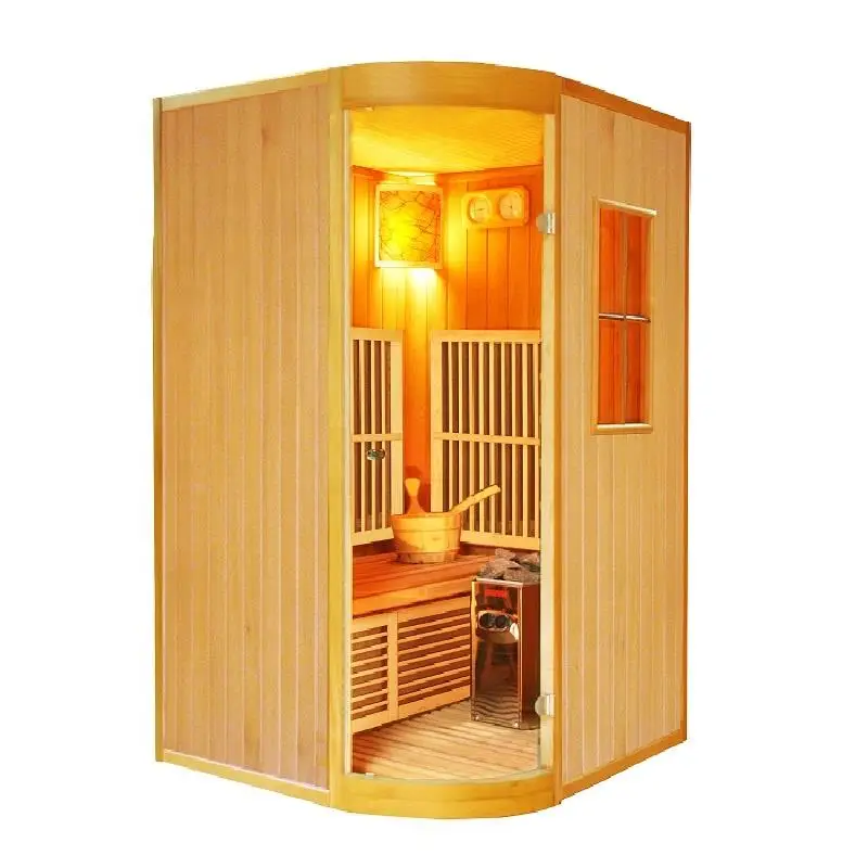 Modern Design Traditional Steam Sauna Indoor 2 Person Sauna With Stove Wet Sauna Rooms