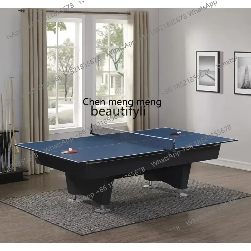 cn8617 ssNew Light Luxury Pool Table Household Standard American Nine-Ball Billiard Table Green Slabstone a Regional Name for Bi