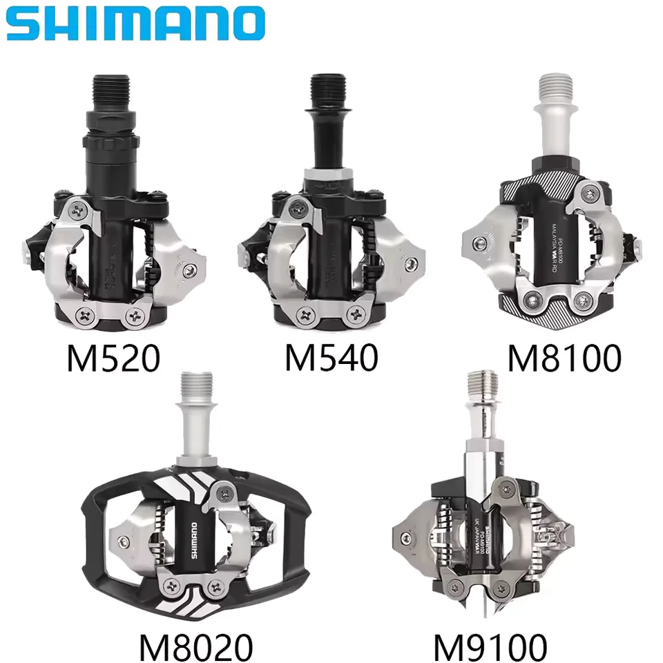 

SHIMANO XTR M520 M540 M8020 M8100 M9100 MTB Mountain Bike Self-Locking SPD Pedals DEORE For MTB Bicycle Original Bike Pedals