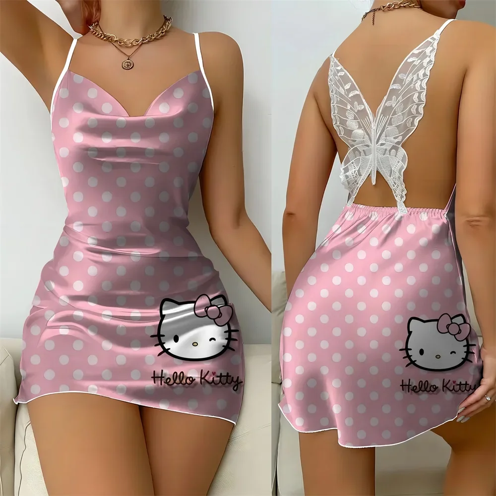 

Fashion New Nightgowns Woman Women Free Shipping Skirt Women's Pajama Summer Woman 2024 Pijama Lovely Disney Cartoon Pattern