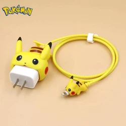 Pikachu veri kablosu koruyucu kol moda karikatürler şekil toka Usb şarj kablosu konu koruyucu kapak oyuncaklar