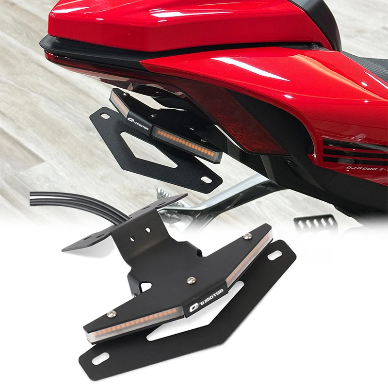 

Motorcycle Integrated LED License Plate Bracket Rear Short Tail Stock Holder For QJMOTOR SRK800 SRK800RS SRK600RS SRK 600/800RS