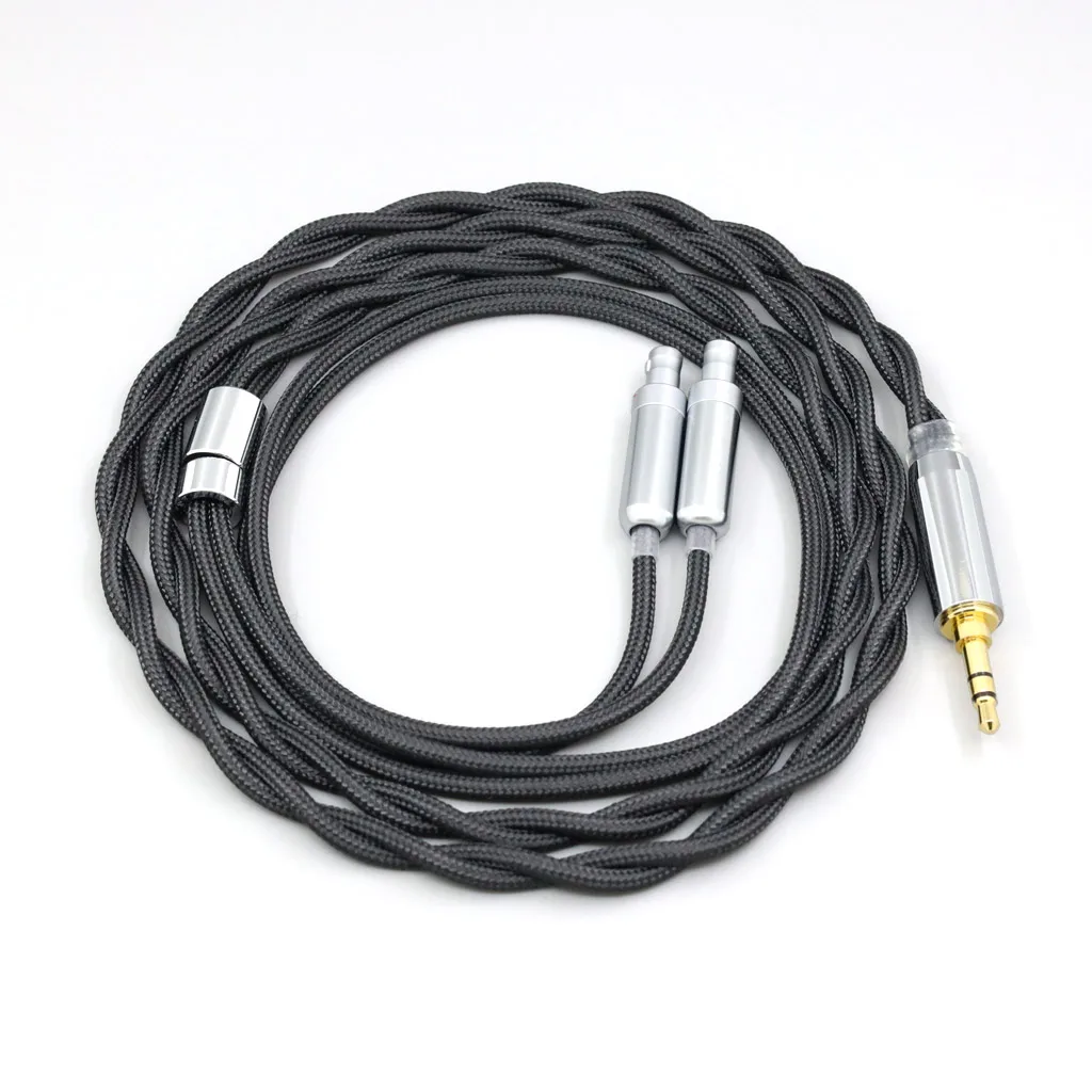 Prata pura paládio grafeno ouro escudo cabo, Nylon 99%, Sennheiser HD800, HD800s, HD820s, HD820, Dharma D1000