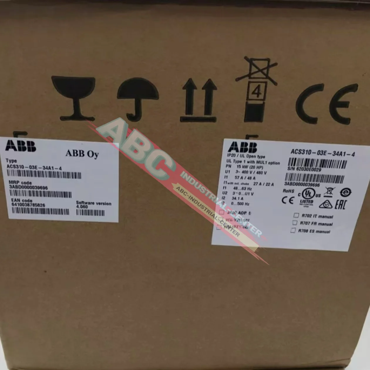 Inverter ACS310-03E-34A1-4 baru ACS310-03E-41A8-4