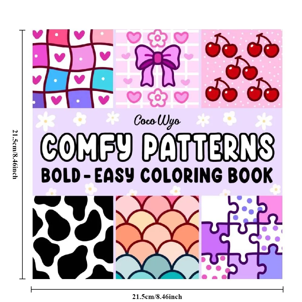 Comfy Patterns: Coloring Book for Relaxation Featuring Lovely Cozy Pattern and Mandala Paperback