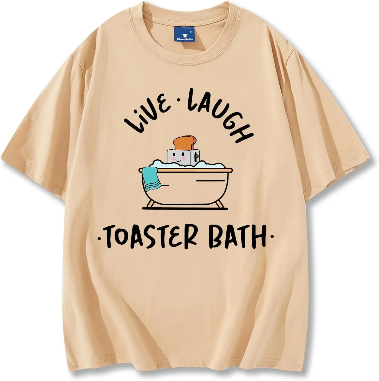 

Live Laugh Toaster Bath T-Shirt, Live Laugh Toaster Bath Funny Saying T-Shirt