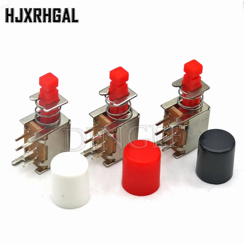 10Set Directly Key Switch PS-22F03 A03 Self-locking/Unlocking Push Button Switch DPDT Bipolar 6pin Self-locking Key Power Switch