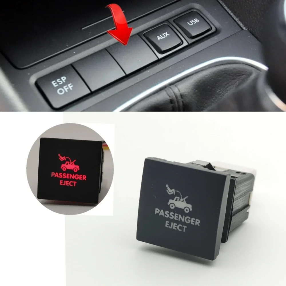 For VW Golf 6 Golf Jetta MK6 Caddy EOS Scirocco 2006-2014 Red LED Light Car Passenger EJECT Button Switch