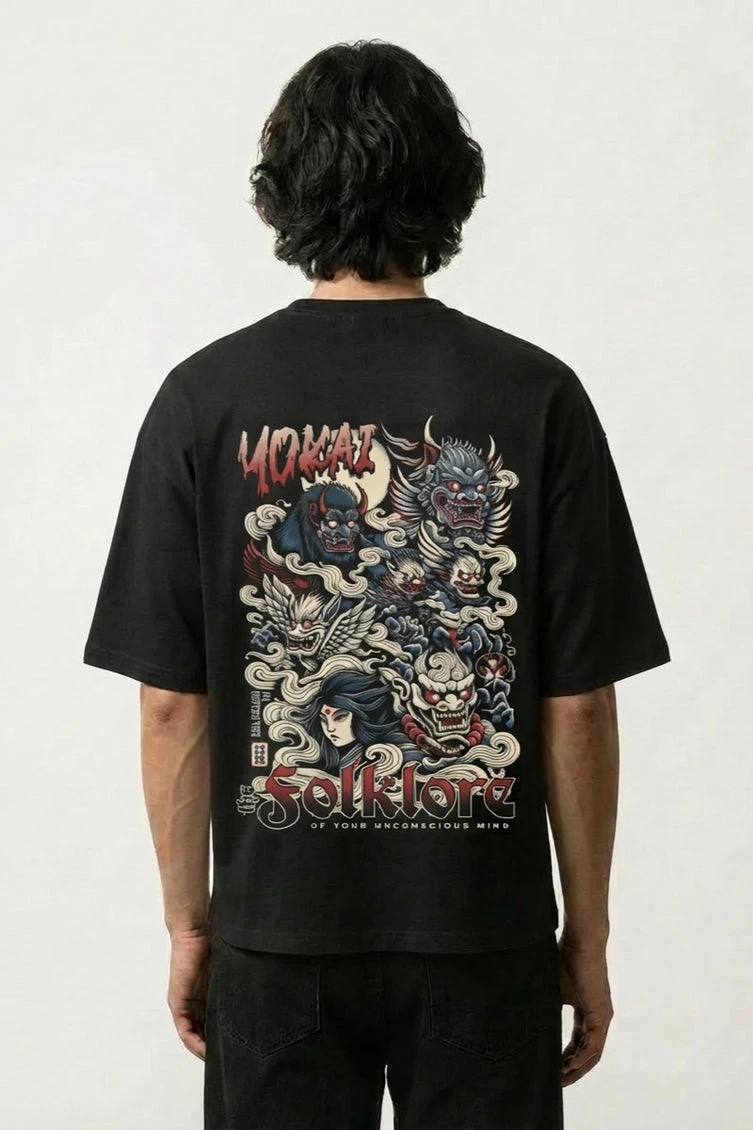 T-shirt d'art japonais, vêtements vintage du Japon, impression graphique, style unisexe haut de gamme, pour hommes et femmes