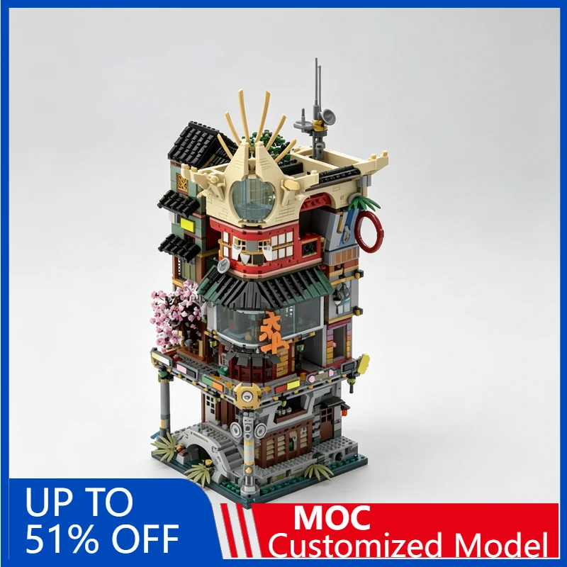 

6323PCS Sungate Tower MOC Creative Architecture Model Custom Puzzles DIY Assembly Toy Festival Gifts Collection Display Blocks