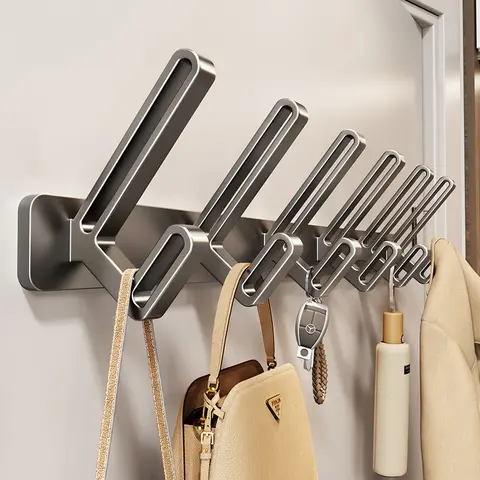 no drill hook wall hook clothes hook bathroom toilet space aluminum hanging on the wall door hanger
