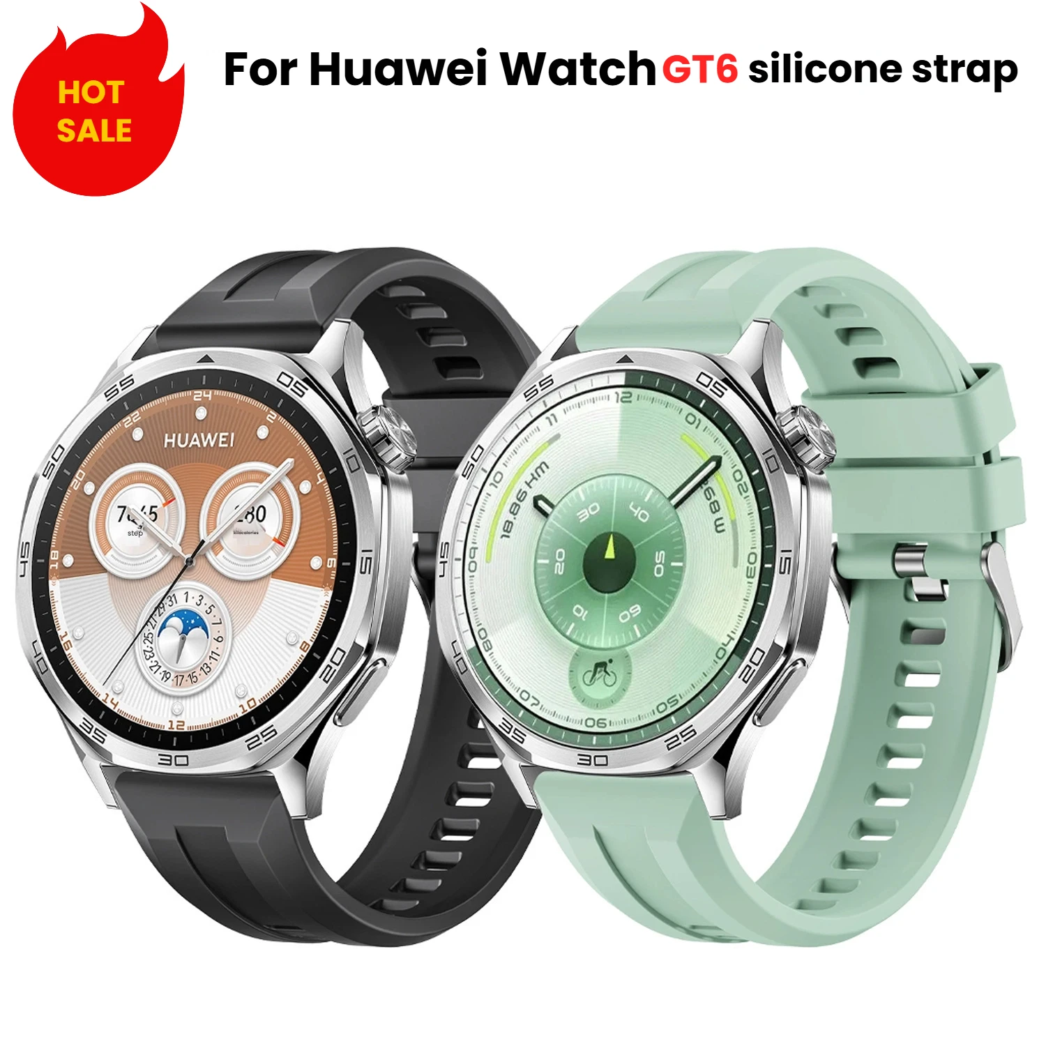 

Silicone Strap for Huawei Watch Band GT6 5 4 Strap Universal 22mm for Huawei GT series Sports Silicone Watch Strap Accessories