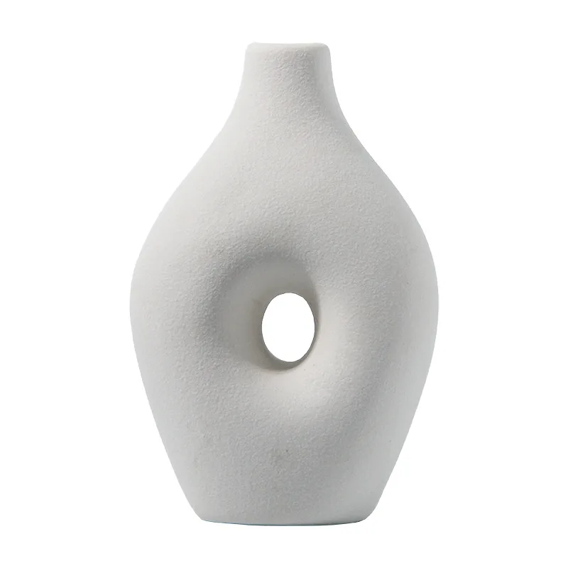 

Simple small vase ins wind ceramic flower arrangement ornament flower dried flower home furnishings bedroom desktop set