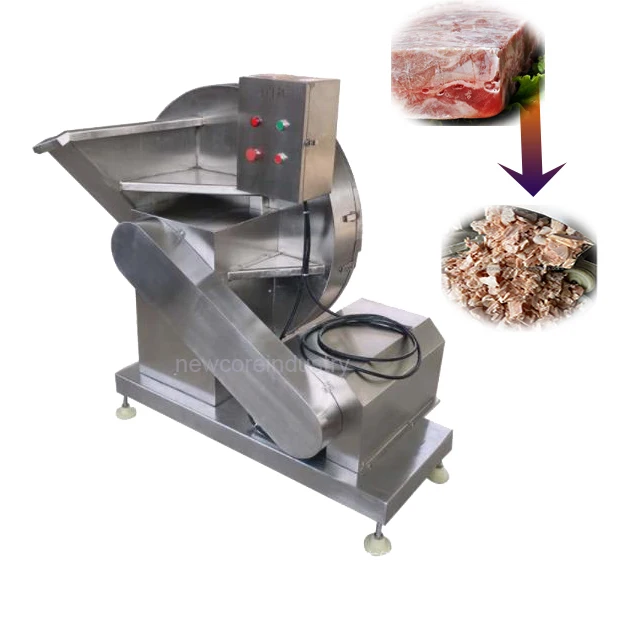 Large Capacity Frozen Meat Slicing Machine  Frozen Meat Flaker frozen meat cutting machine