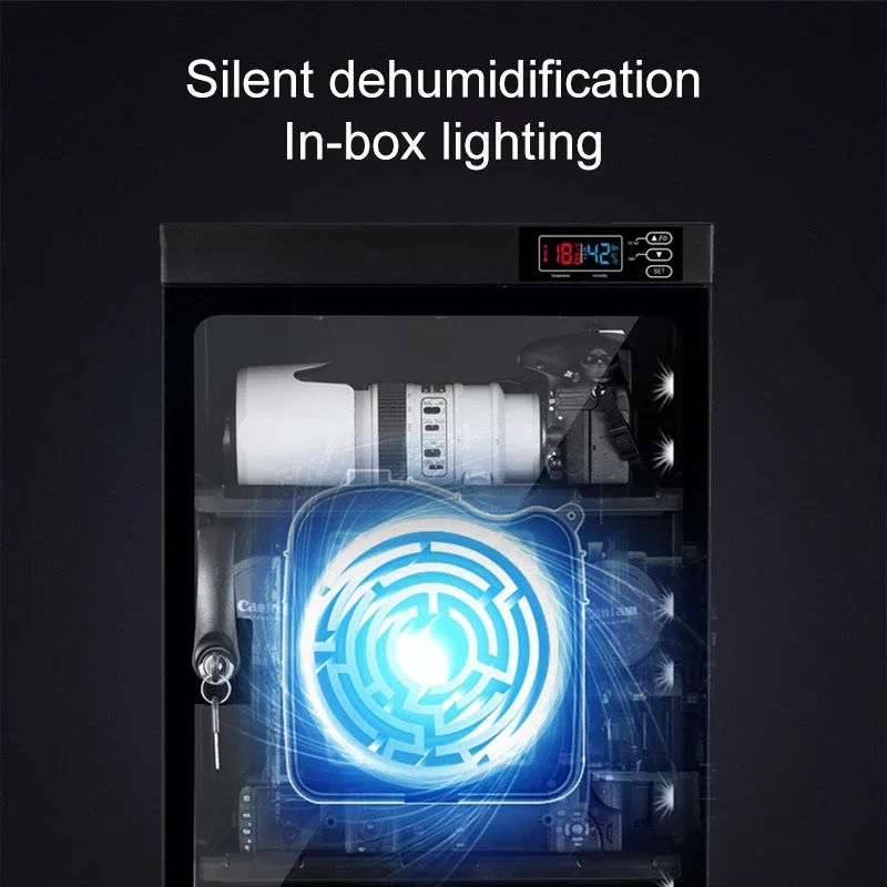155L อิเล็กทรอนิกส์กันความชื้นอิเล็กทรอนิกส์ตู้แห้งอัตโนมัติกล้องกันความชื้นอุปกรณ์ถ่ายภาพตู้เก็บกล่องแห้ง