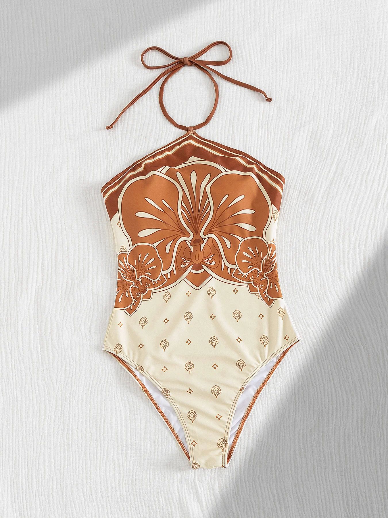 Retro 2Pcs One Piece Swimsuit Women Sexy Bikini Push Up Swimwear Female Halter Swim Suit Bandeau Biquini Beachwear Bathingsuit