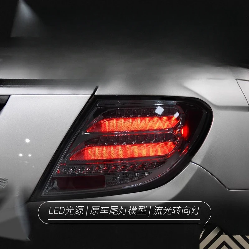 

Подходит для Mercedes-Benz C-Class 07-14: задний фонарь в сборе W204, модифицированный светодиодный, с функцией динамического указателя поворота и стоп-сигнала