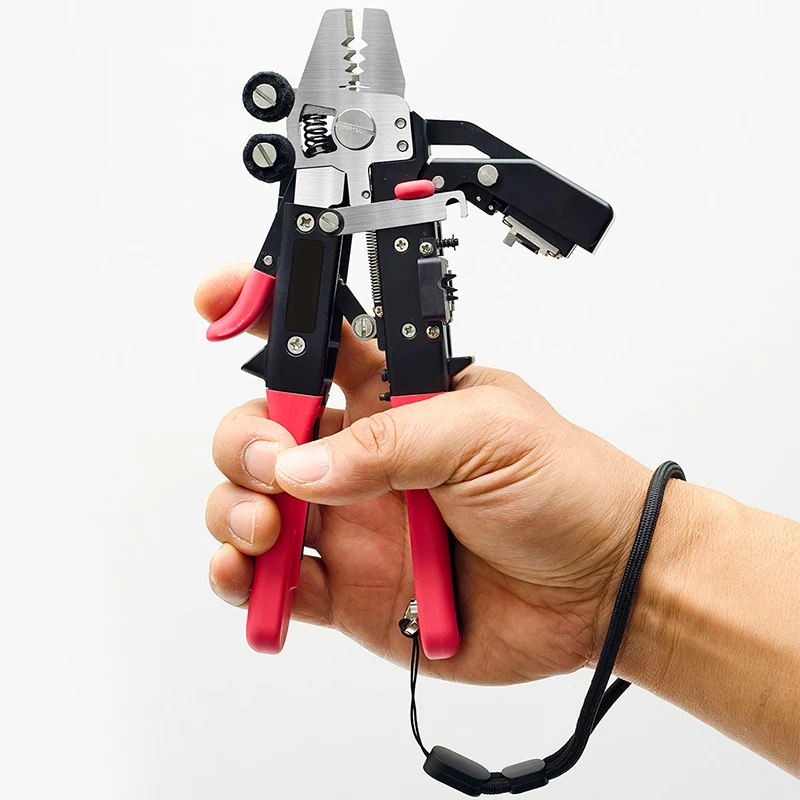 MC-16 Fiber Optic Stripper & Cleaver Tool with Cleaning Scissors for FTTH