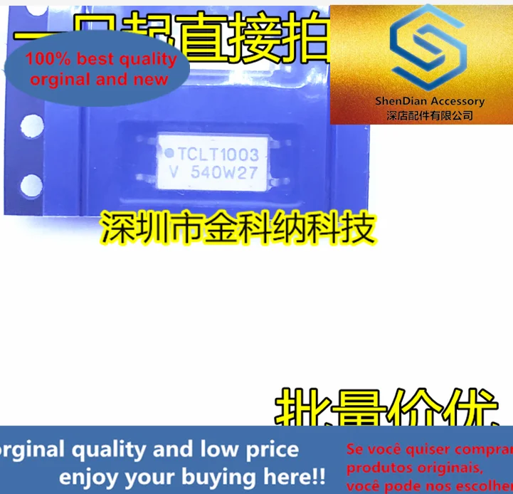 10pcs only orginal new TCLT1003 T1003 Transistor output photocoupler SOP-4 SMD can be photographed directly