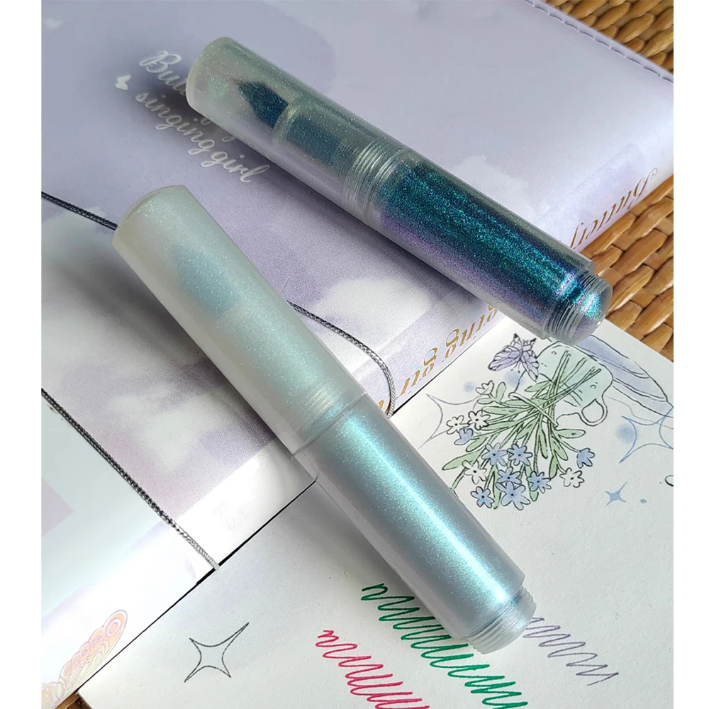 New Moonman Fountain Pen Semi Transparent Pearl Series Exquisite Writing Mini Travel Portable Pocket Pen Gift for Friends image 3