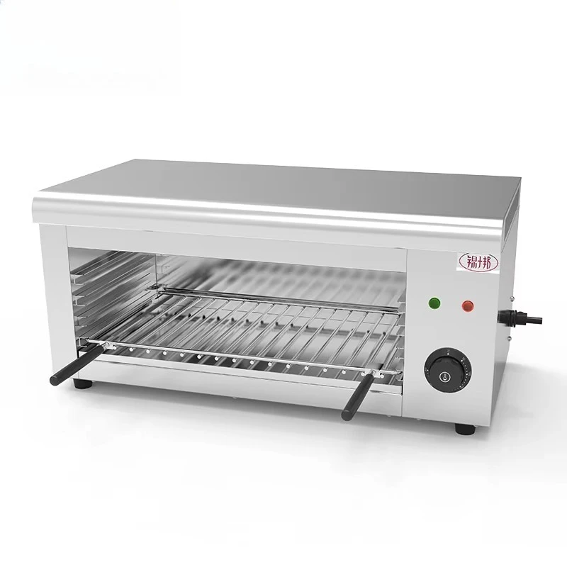 CE Certified Heavy-Duty Stainless Steel Electric Grill Salamander Toaster Commercial Desktop Restaurant BBQ Condition New