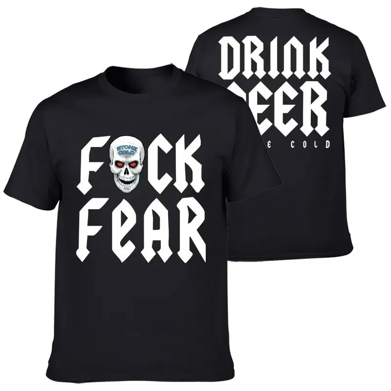 

Cold Stone Austin Sstone Cold Loose Pattern Print Short-sleeved T-shirt Casual Half-sleeved Summer Cotton Crew Neck T-shirt Top