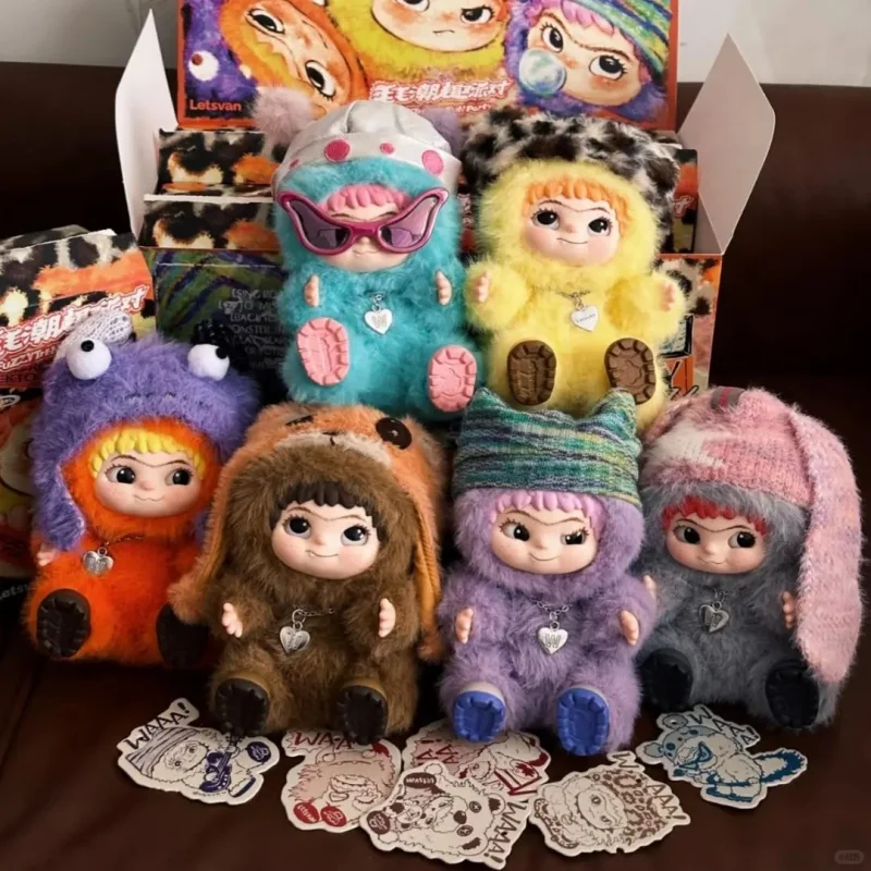 

Wakuku Party Blind Box Fox Rabbit Mischief Diary Handmade Doll Plush Doll Figure Backpack Pendant Collection Birthday Gift