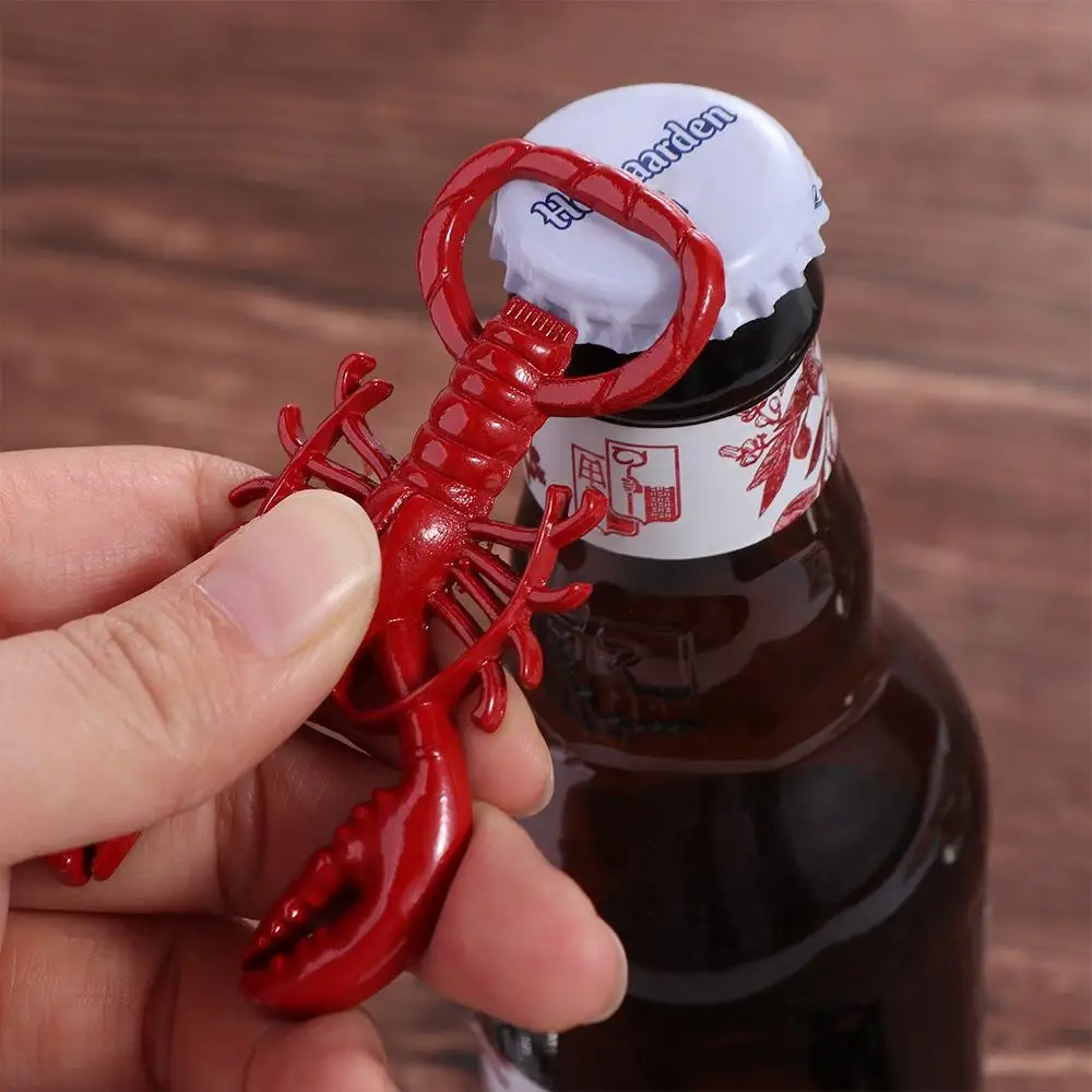 

Party Supplies Metal Lobster Corkscrew Bottle Opener Multifunctional Creative Keychain Portable Jar Opener Summer