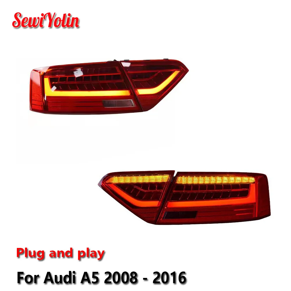 

Car Led Tail Light Assembly For Audi A5 2008 - 2016 Facelift Rear Brake Lights Turn Signal Fog DRL Waterproof IP67 Plug and Play