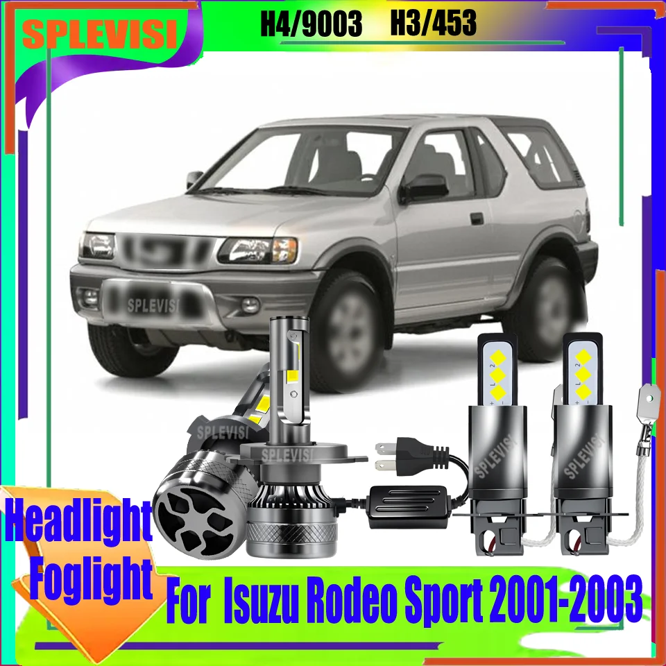 

High-Performance LED Headlight Fog Light Waterproof Design for Reliable Night Visibility For Isuzu Rodeo Sport 2001 2002 2003