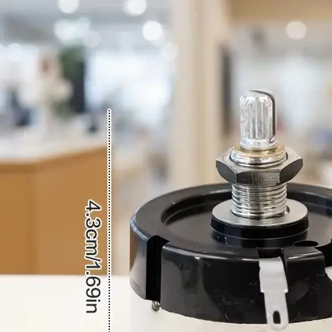 

WX200 Высокая мощность 15 Вт Однооборотный двухпроводной потенциометр с обмоткой 8 Ом 8 Ом Длина вала 15 мм Аудио аттенюатор