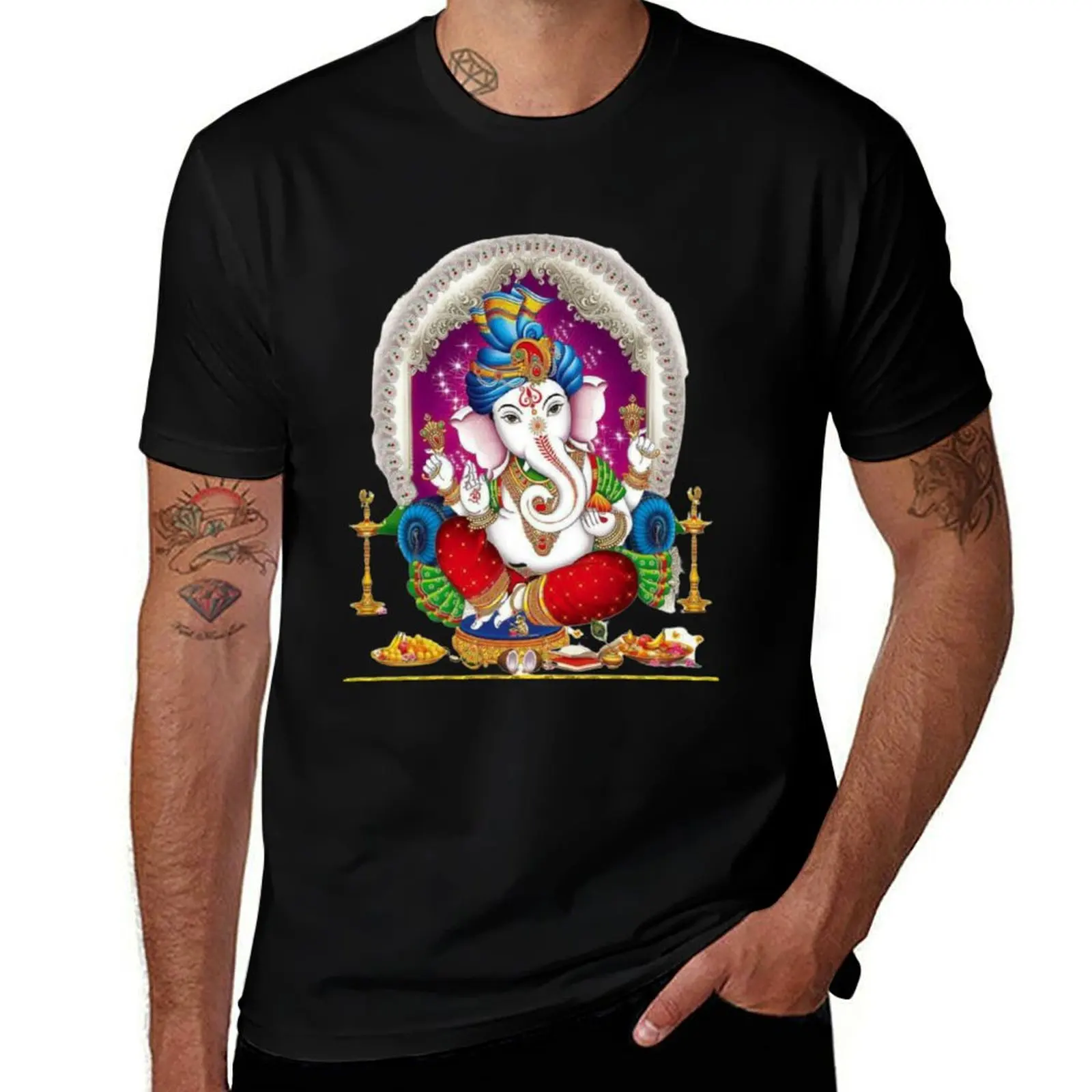 

dark humor shirts t t Ganesh tshirt anime graphic funny man T-Shirt Chaturthi shirt