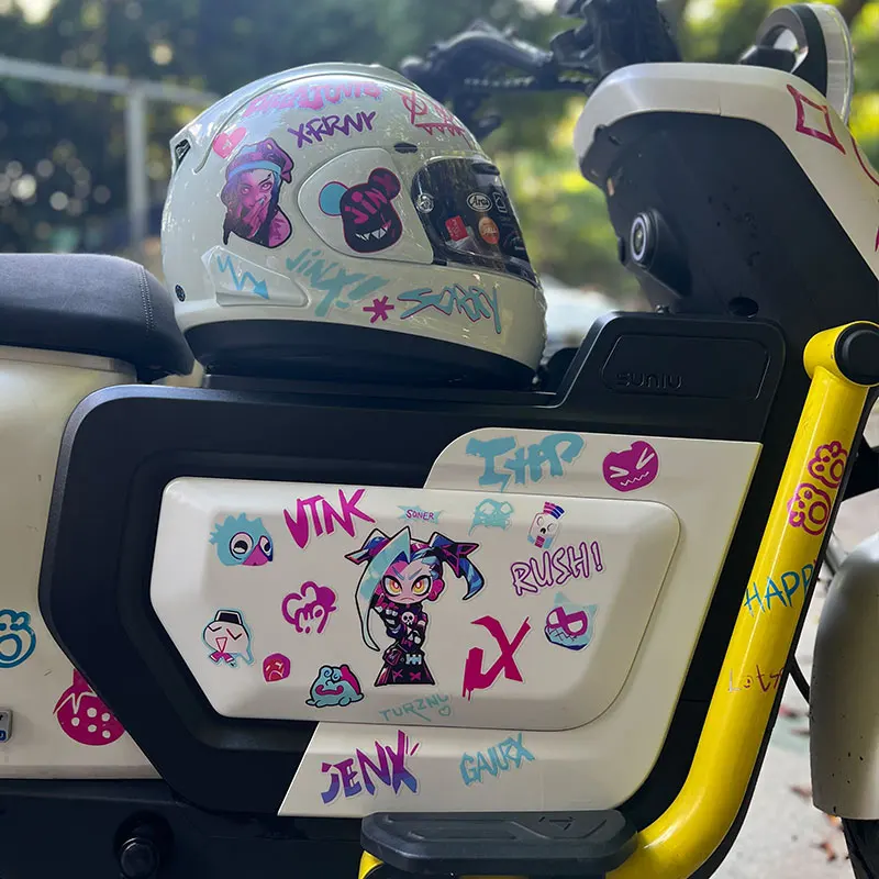 JINX car stickers graffiti laptop decorative stickers jinx motorbike paint window glass luggage compartment stickers accessories
