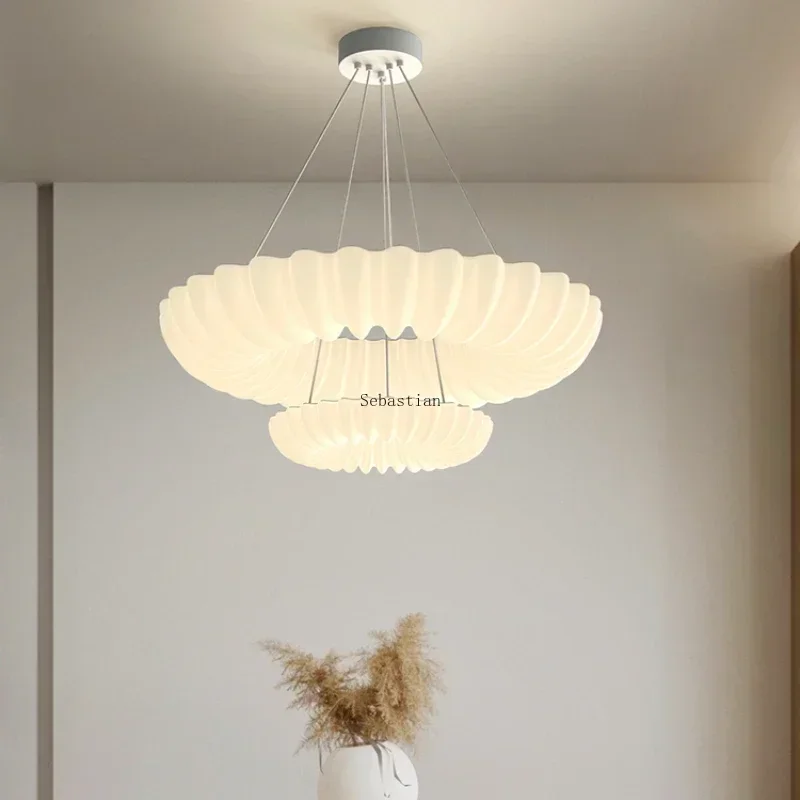 

Bedroom Pendant Light, Internet Famous, Cream Style, Room Pendant Light,Restaurant Bar Desk Light Simple, Modern and Cozy