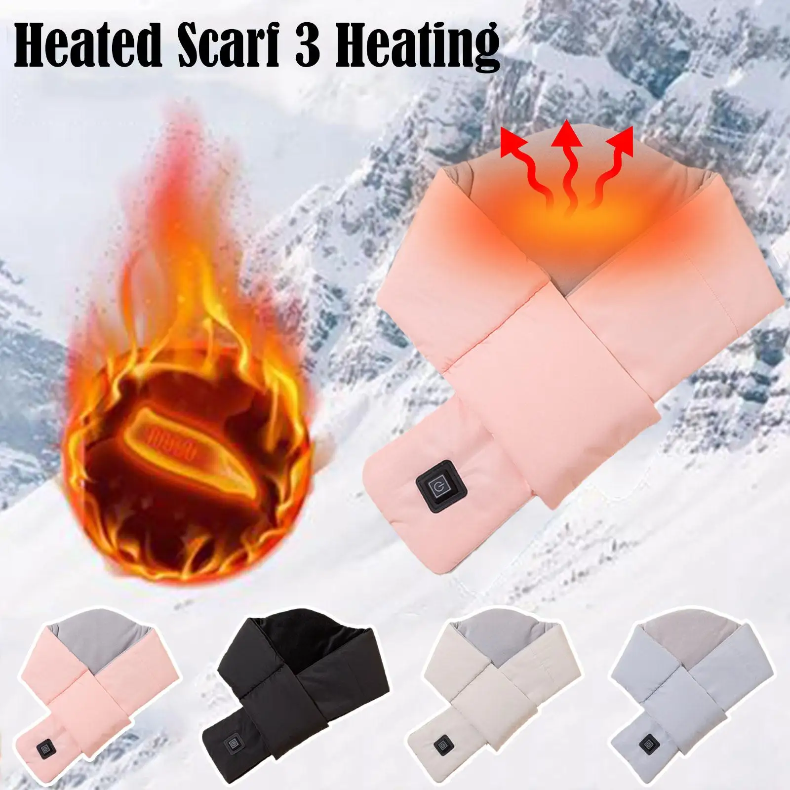 Heat scarf neck protector heating scarf collar intelligent cold winter men and women warmth gods rechargeable