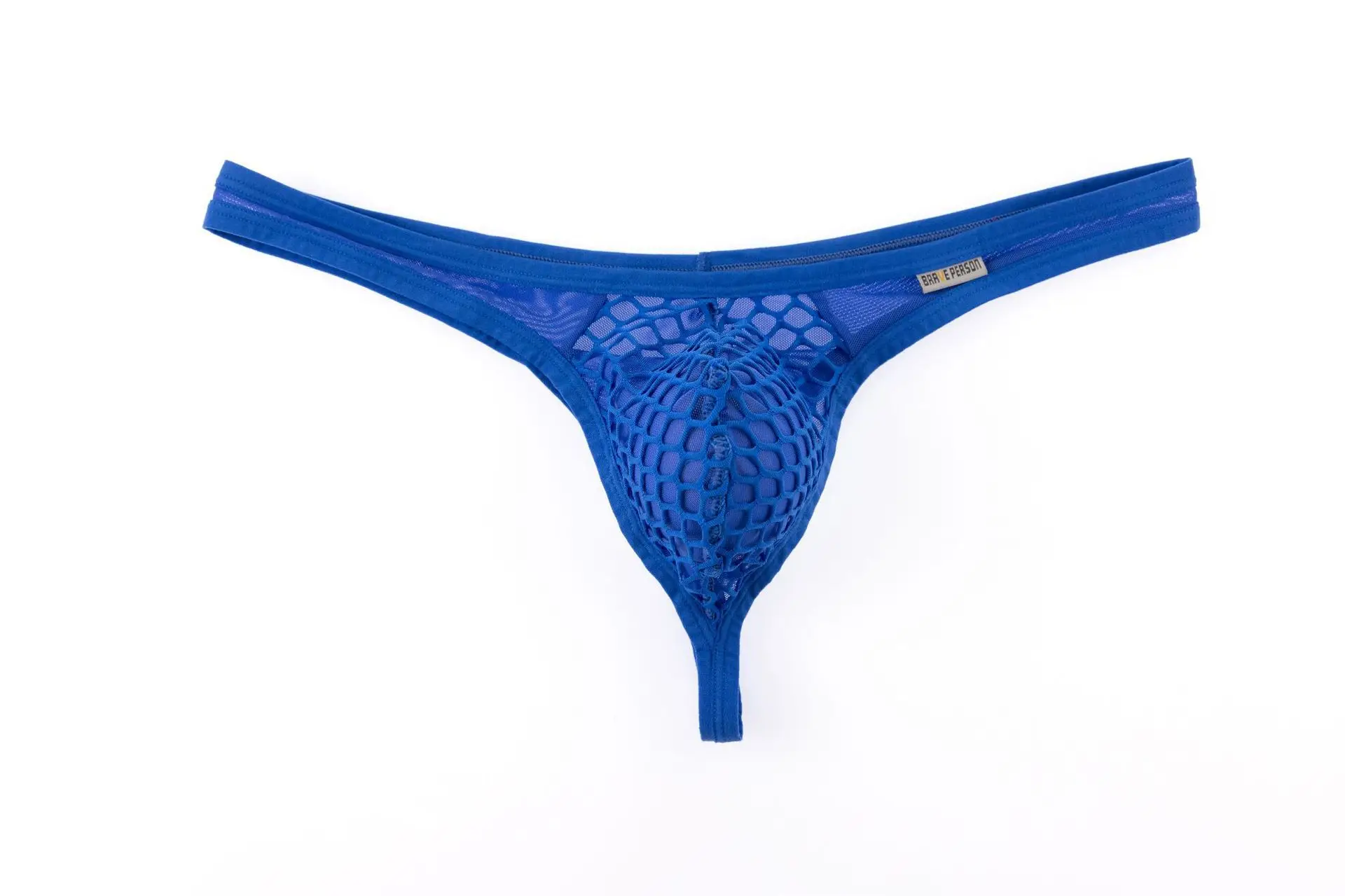 Mesh Sheer Thong for Men Sexy U Convex Pouch G-string Fishing Net Transparent Bulge Underwear Breathable Comfort String Panties