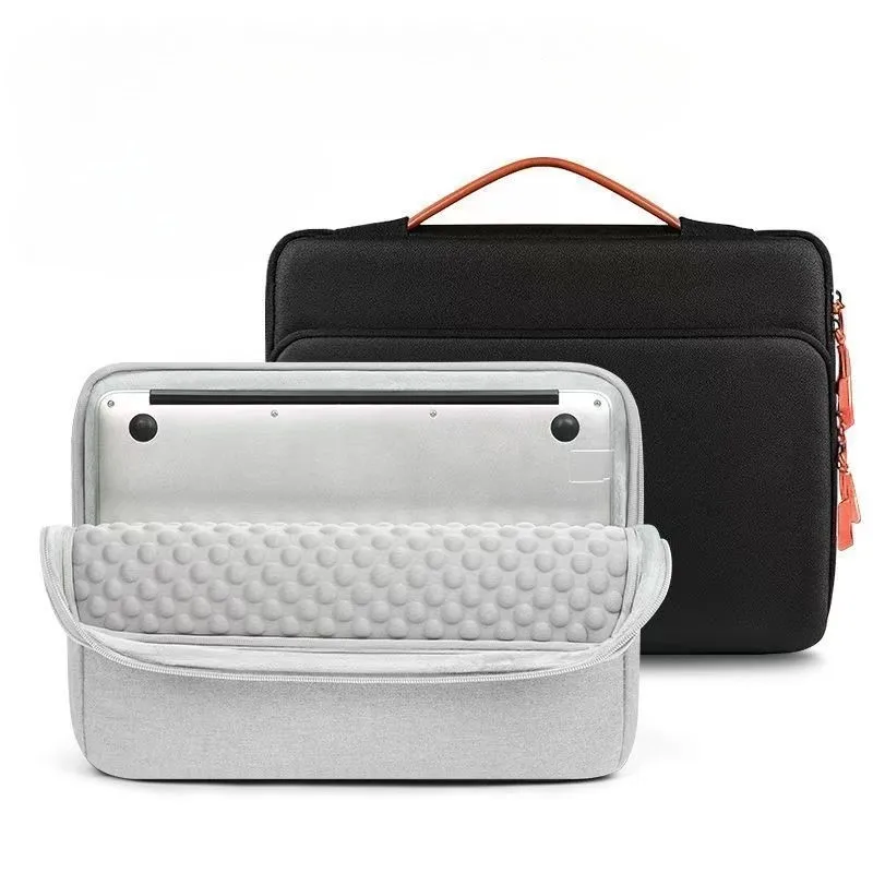 Ins Business Lightweight Carrying Laptop Bag MacBook Air Pro 13 14 15 15.6 16 Inch Briefcases Waterproof Shockproof Notebook Bag