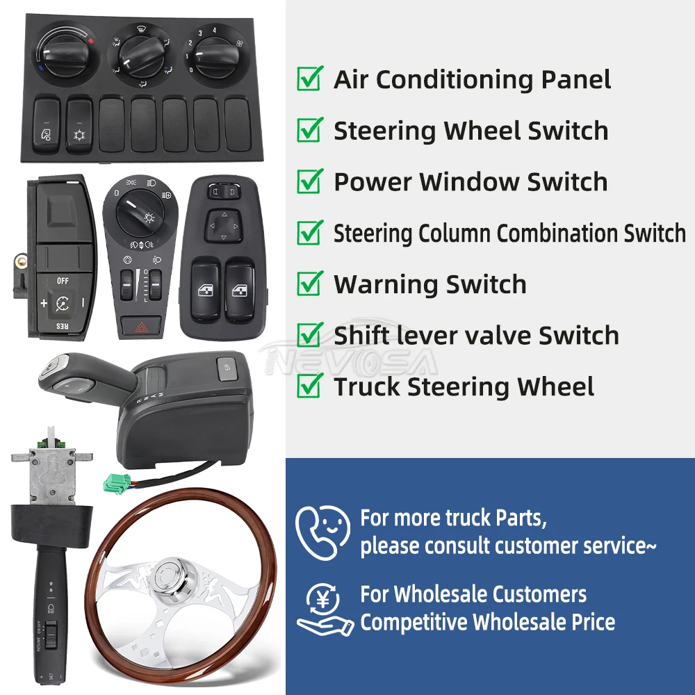 

For Scania P G R T S Steering Wheel Control Switch Adaptive Cruise SRC RES SET Telephone Menu Audio Control Button Bluetooth