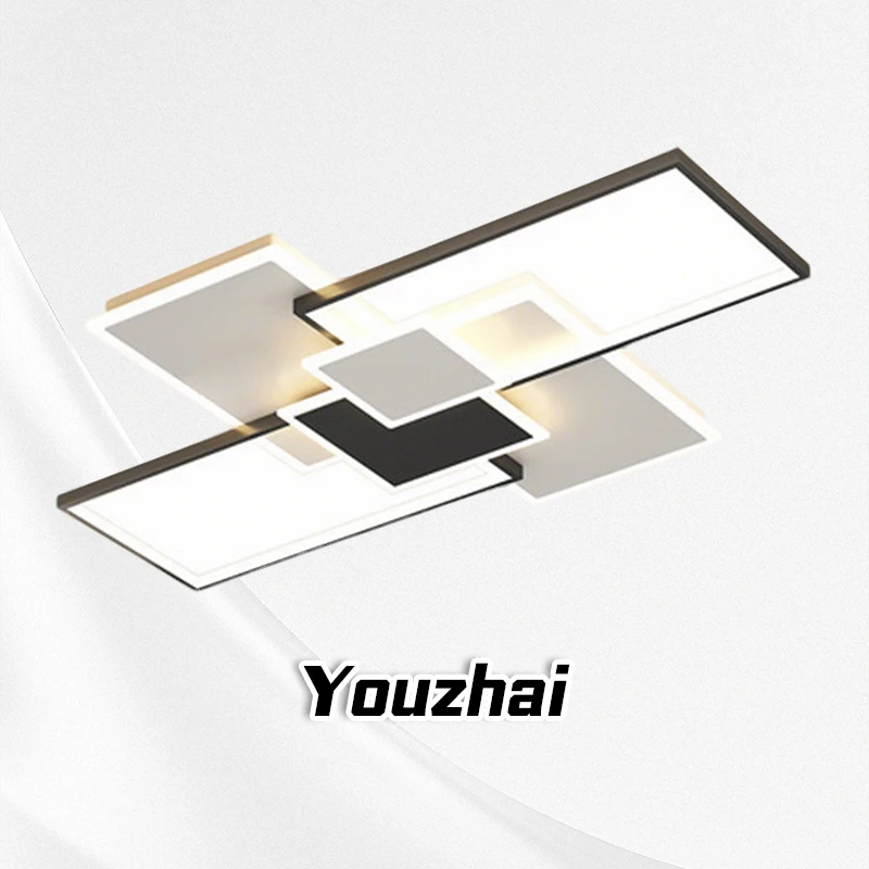 

Living room ceiling light Nordic creative personality rectangular bedroom dining room light modern simple atmospheric light