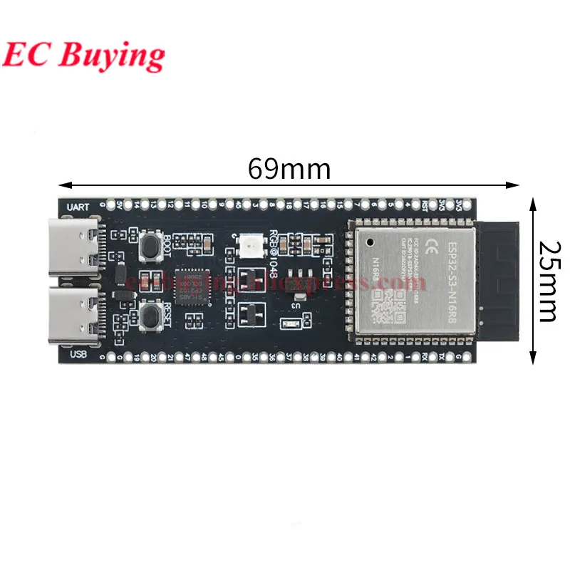 ESP32-S3-DevKitC-N16R8 ESP32S3 1-N16R8 WiFi Wi-Fi Kompatybilny z Bluetooth BLE 5.0 Moduł Rozwojowy Mesh ESP32 Core Bezprzewodowy Moduł — zdjęcie produktu 3