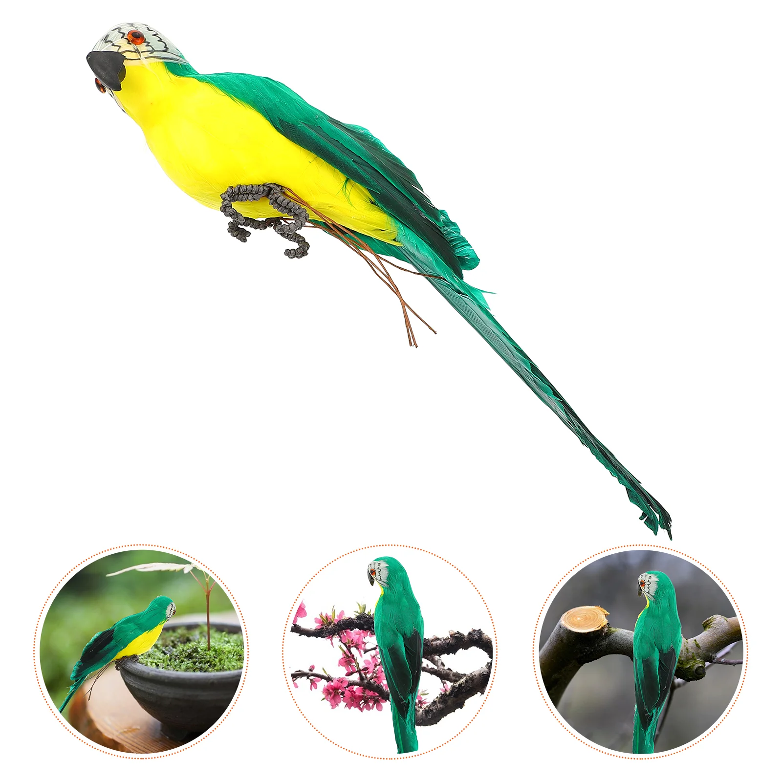 Simulation Parrot Bird Model Animal Craft Decor Outdoor Artificial Garden